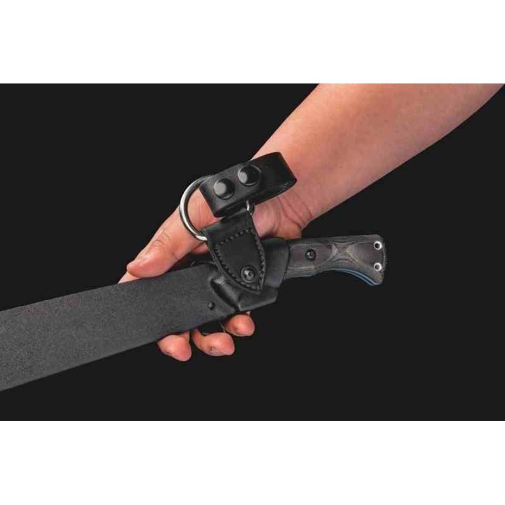 Machette TOPS Storm Vector Seax Lame Acier Carbone 1095 Manche Micarta/G10 Etui Kydex Made USA TPSVEC02 - Livraison Gratuite