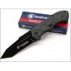 Couteau Automatique Smith&Wesson Tanto Black Ops Linerlock Acier 4034 SWBLOP3T - Livraison Gratuite