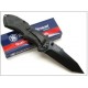 Couteau Automatique Smith&Wesson Tanto Black Ops Linerlock Acier 4034 SWBLOP3T - Livraison Gratuite