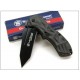 Couteau Automatique Smith&Wesson Tanto Black Ops Linerlock Acier 4034 SWBLOP3T - Livraison Gratuite