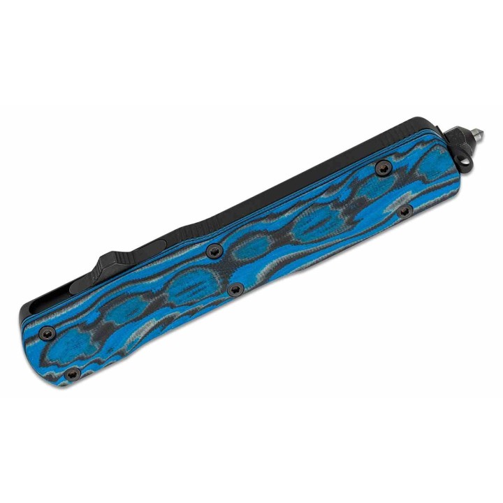 Couteau Hogue Counterstrike OTF AUTO Tanto Lame Acier CPM-20CV Manche G-Mascus Blue Clip Made USA HO34863 - Livraison Gratuite