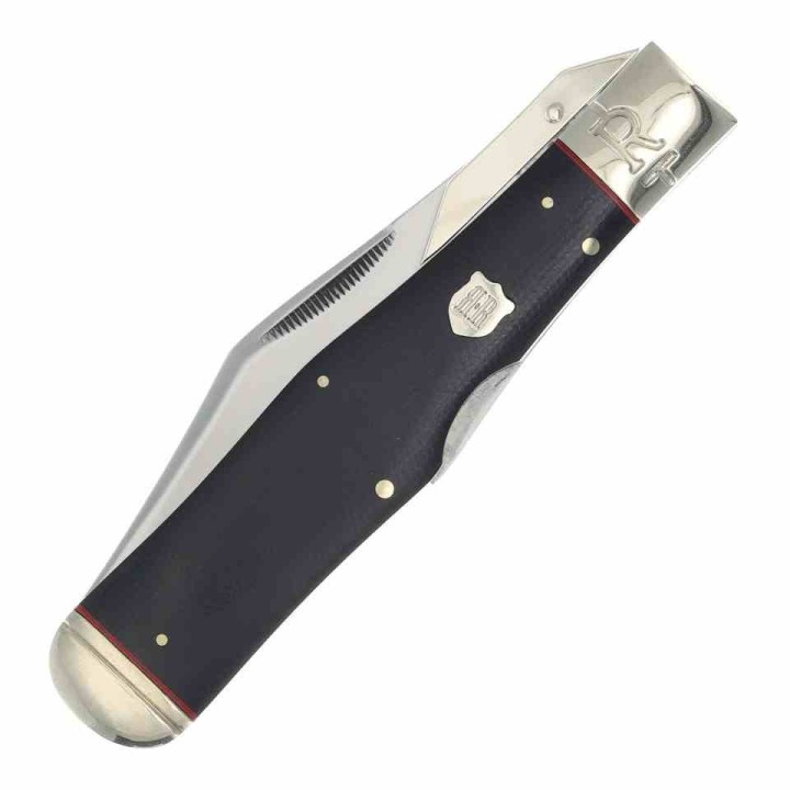 Couteau Rough Ryder Highland Swing Guard Manche Micarta Lame Acier 440 Lockback RR2382 - Livraison Gratuite