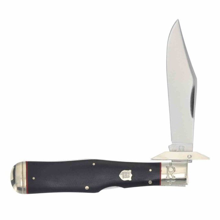 Couteau Rough Ryder Highland Swing Guard Manche Micarta Lame Acier 440 Lockback RR2382 - Livraison Gratuite