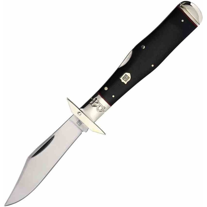 Couteau Rough Ryder Highland Swing Guard Manche Micarta Lame Acier 440 Lockback RR2382 - Livraison Gratuite