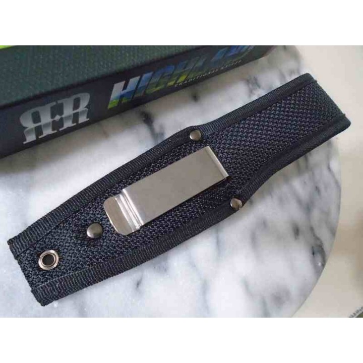 Couteau Rough Ryder Highland Dagger Lame Acier 440 Manche Micarta Etui Nylon RR2378 - Livraison Gratuite