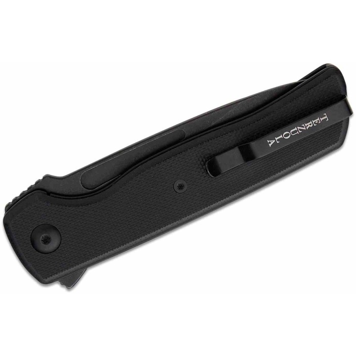 Couteau Terzuola Tactical ATCF Lite Black Manche G-10 Lame Acier Nitro-V Linerlock Clip  FF010BB - Livraison Gratuite