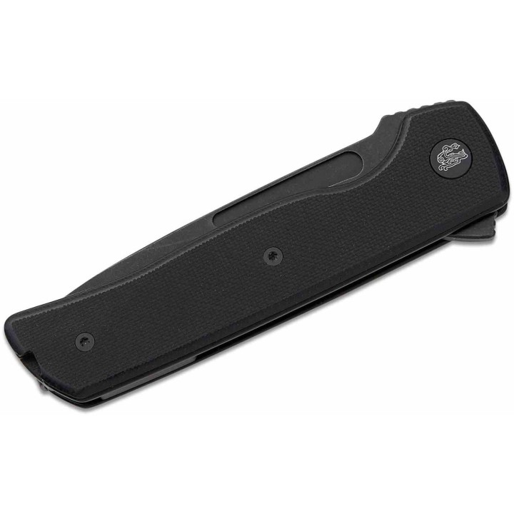 Couteau Terzuola Tactical ATCF Lite Black Manche G-10 Lame Acier Nitro-V Linerlock Clip  FF010BB - Livraison Gratuite