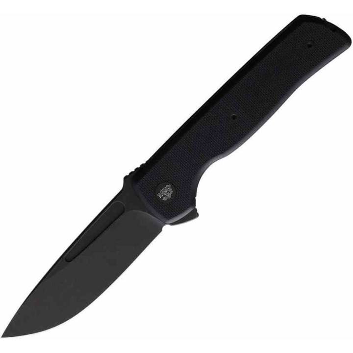 Couteau Terzuola Tactical ATCF Lite Black Manche G-10 Lame Acier Nitro-V Linerlock Clip  FF010BB - Livraison Gratuite