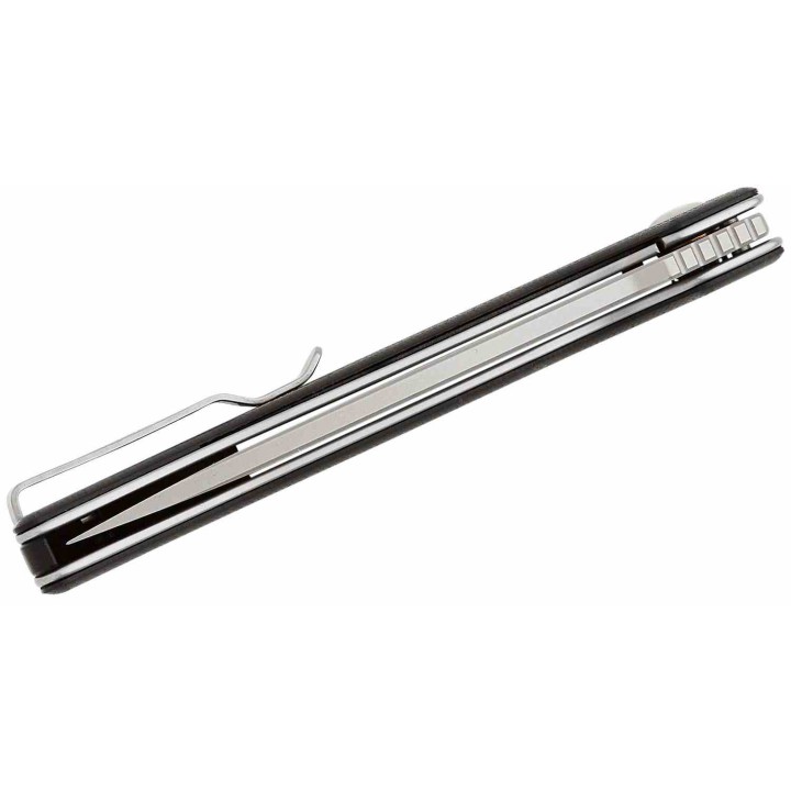 Couteau Terzuola Tactical ATCF Lite Black Manche G-10 Lame Acier Nitro-V SW Linerlock Clip FF010BS - Livraison Gratuite