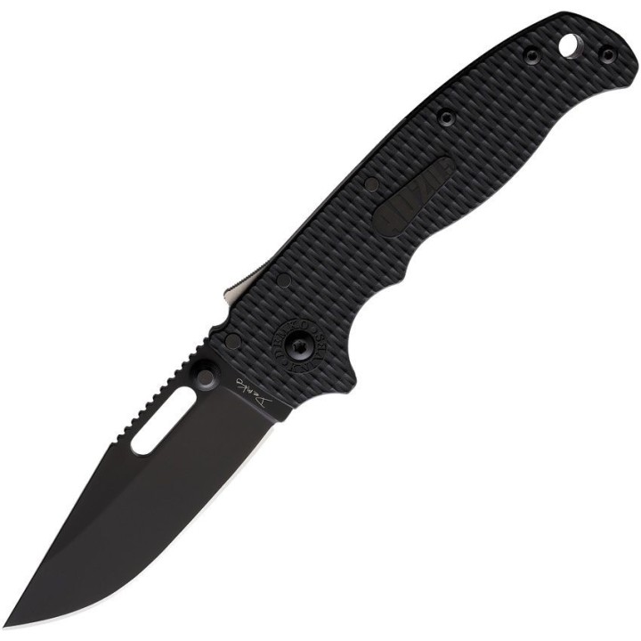 Couteau Demko AD20.5 Shark Lock Black Manche Grivory Lame Acier AUS-10 Blk IKBS Clip DEMAD205F12B - Livraison Gratuite