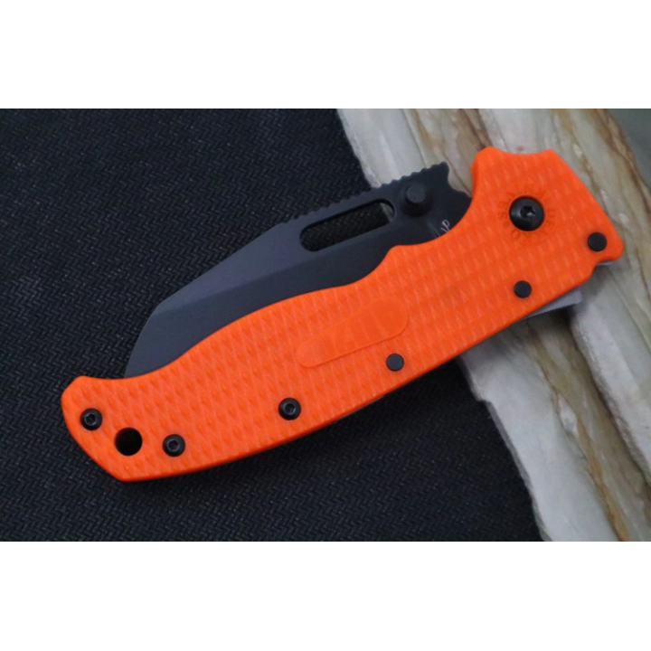 Couteau Demko AD20.5 Shark Lock Orange Manche Grivory Lame Acier AUS-10 Blk IKBS Clip DEMAD205F23B - Livraison Gratuite