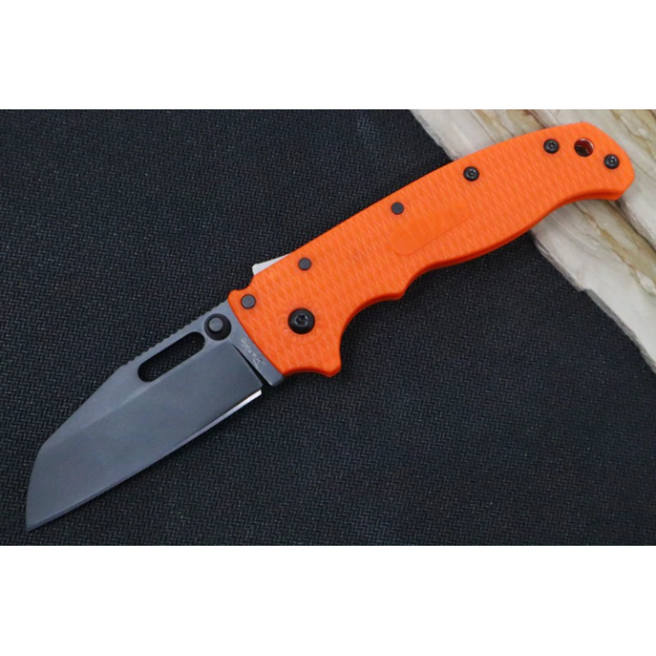 Couteau Demko AD20.5 Shark Lock Orange Manche Grivory Lame Acier AUS-10 Blk IKBS Clip DEMAD205F23B - Livraison Gratuite