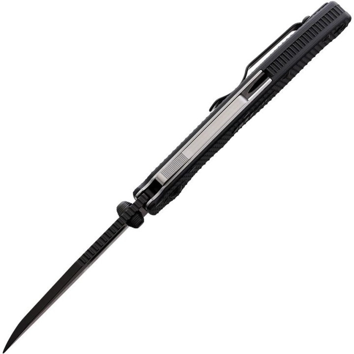 Couteau Demko AD20.5 Shark Lock Black Manche Grivory Lame Acier AUS-10 Blk IKBS Clip DEMAD205F22B - Livraison Gratuite