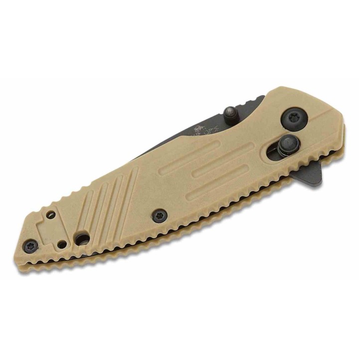 Couteau Bear OPS Mini Rancor IX Lame Acier D2 Black Serr Manche Desert Zytel Clip USA BCMC900DS7BSR - Livraison Gratuite
