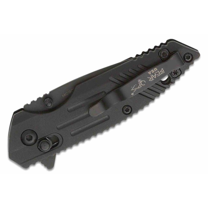 Couteau Bear OPS Mini Rancor IX Lame Acier D2 Plain Edge Manche Black Zytel Crossbar Lock USA BCMC900B7B - Livraison Gratuite