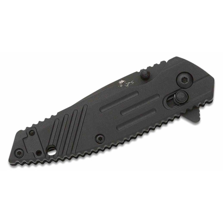 Couteau Bear OPS Mini Rancor IX Lame Acier D2 Plain Edge Manche Black Zytel Crossbar Lock USA BCMC900B7B - Livraison Gratuite