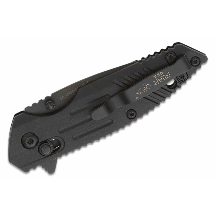 Couteau Bear OPS Mini Rancor IX Lame Acier D2 Serrated Manche Black Zytel USA BCMC900B7BSR - Livraison Gratuite