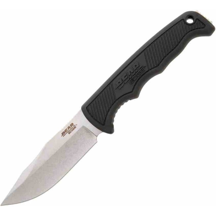  Couteau Chasse Bushcraft Bear & Son Manche Black Kraton Lame Acier 440 Etui Molded Made USA BC61135 - Livraison Gratuite