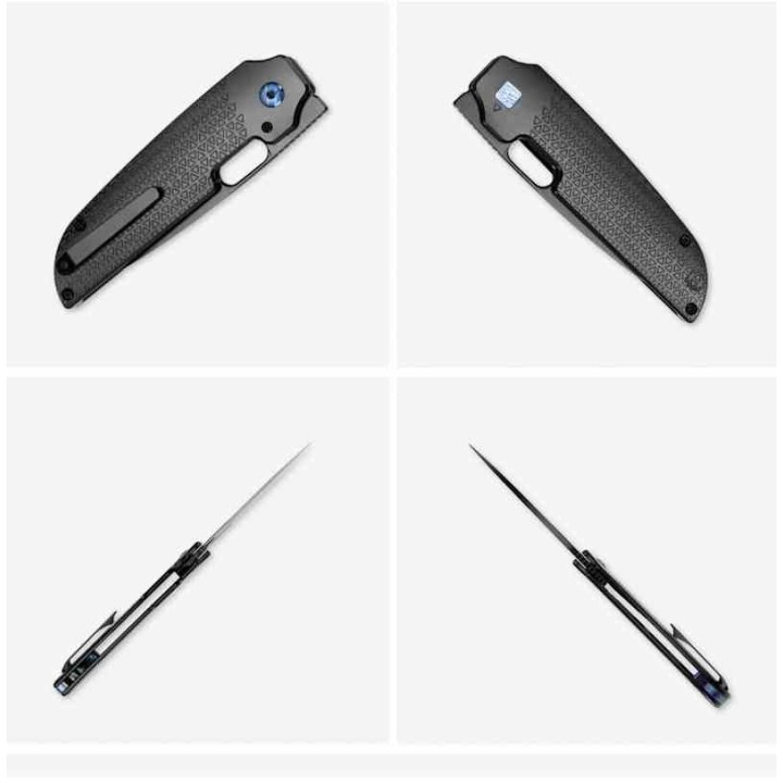 Couteau Kizer Varatas Black Titane Lame Acier S35VN BLK IKBS Frame Lock Clip KI3637A2 - Livraison Gratuite