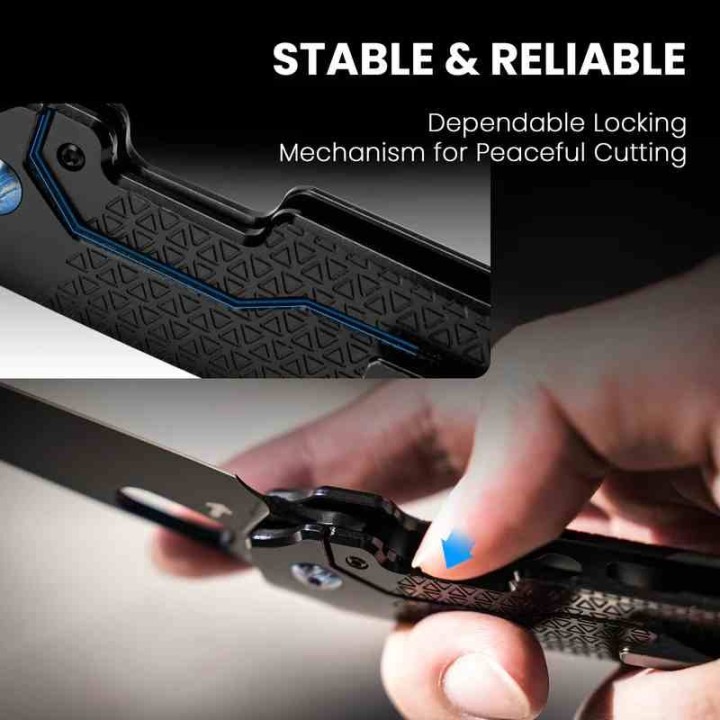 Couteau Kizer Varatas Black Titane Lame Acier S35VN BLK IKBS Frame Lock Clip KI3637A2 - Livraison Gratuite