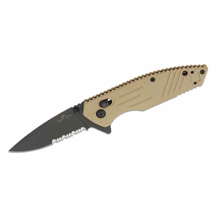 Couteau Bear OPS Rancor IX Lame Acier D2 Serrated Manche Desert Zytel Crossbar Lock USA BCMC950DS7BSR - Livraison Gratuite