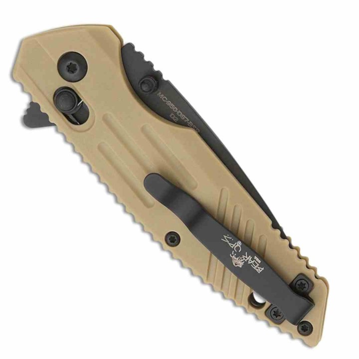 Couteau Bear OPS Rancor IX Lame Acier D2 Serrated Manche Desert Zytel Crossbar Lock USA BCMC950DS7BSR - Livraison Gratuite
