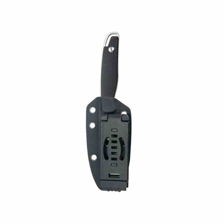 Couteau Kubey Dust Devil Black Manche Micarta Lame Acier 14C28N Beadblast Etui Kydex KUB357A - Livraison Gratuite