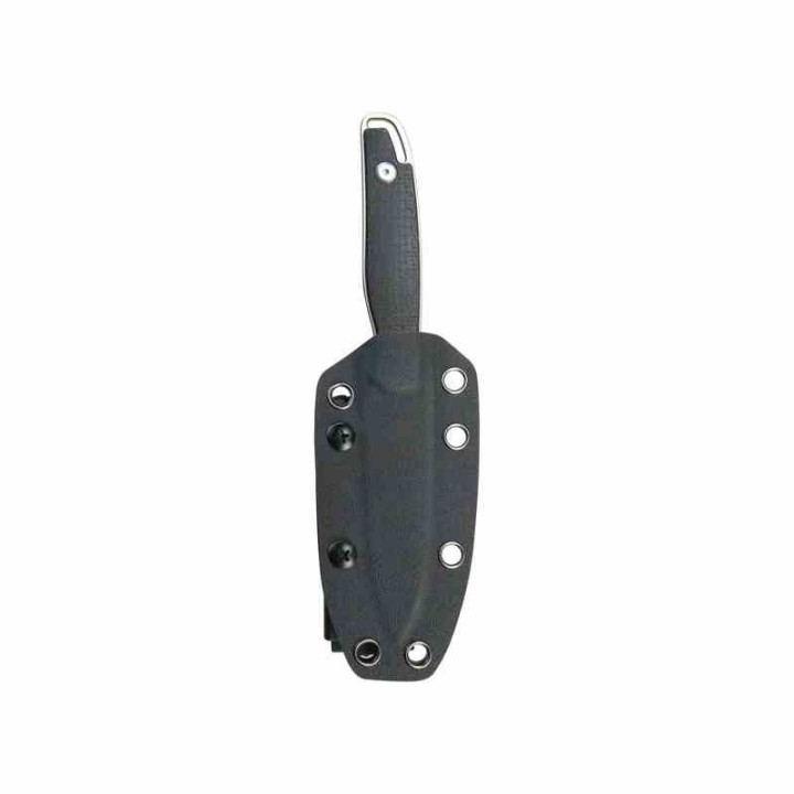 Couteau Kubey Dust Devil Black Manche Micarta Lame Acier 14C28N Beadblast Etui Kydex KUB357A - Livraison Gratuite