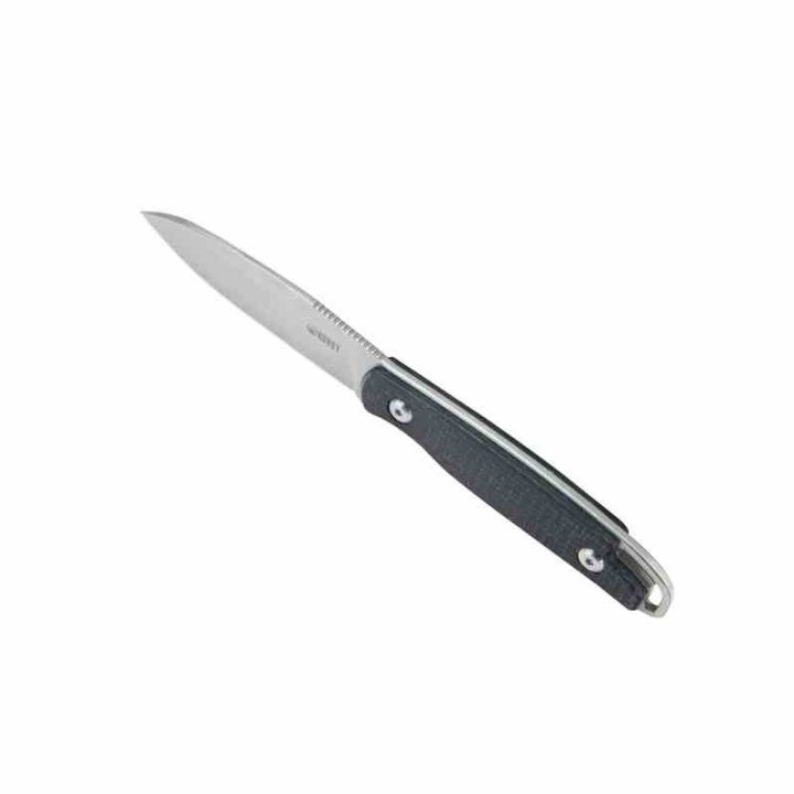 Couteau Kubey Dust Devil Black Manche Micarta Lame Acier 14C28N Beadblast Etui Kydex KUB357A - Livraison Gratuite