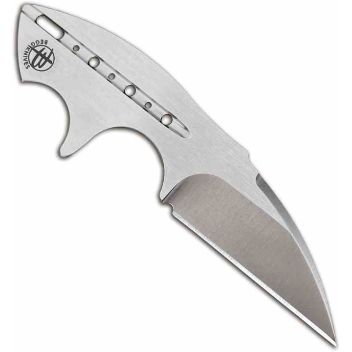 Couteau De Cou Begg Knives Tree Frog Neck Lame Acier AUS-10A Satin Wharncliffe Etui FRN BG021 - Livraison Gratuite