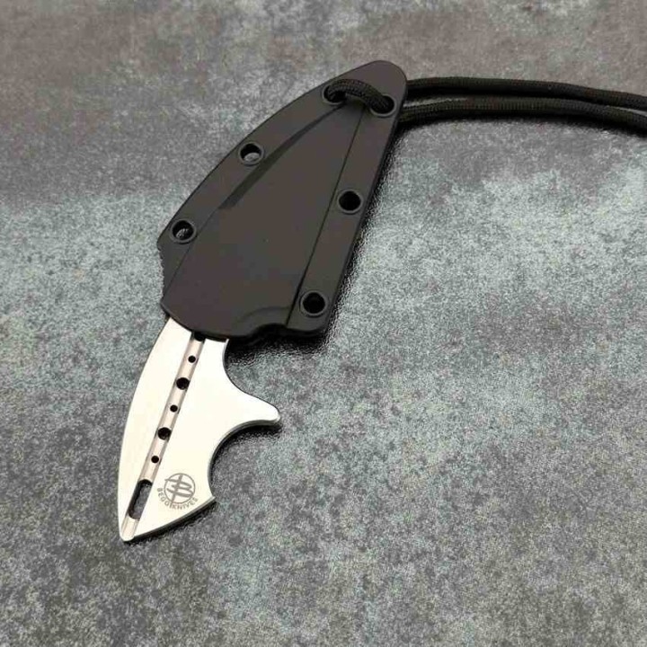 Couteau De Cou Begg Knives Tree Frog Neck Lame Acier AUS-10A Satin Wharncliffe Etui FRN BG021 - Livraison Gratuite