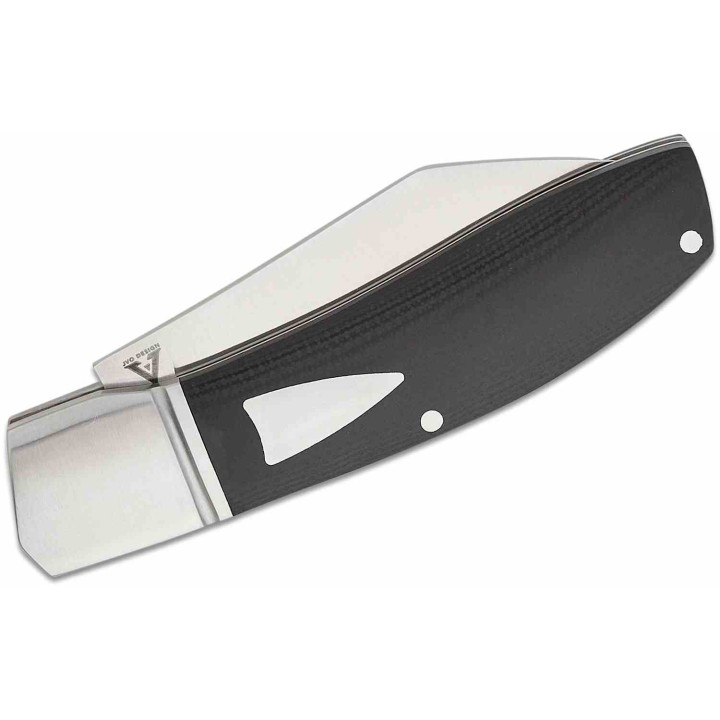 Couteau Begg Knives Traditional Large Slipjoint Lame Acier 14C28N Sheepsfoot Manche Black G10 BG035 - Livraison Gratuite