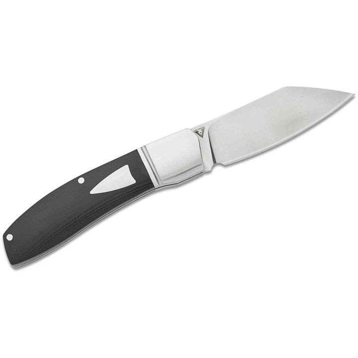 Couteau Begg Knives Traditional Large Slipjoint Lame Acier 14C28N Sheepsfoot Manche Black G10 BG035 - Livraison Gratuite