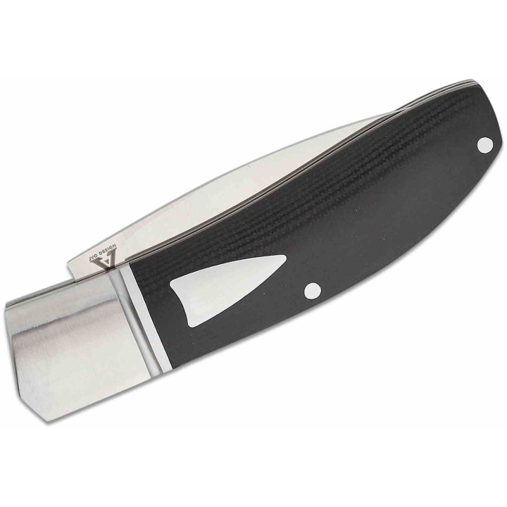 Couteau Begg Knives Traditional Large Slipjoint Lame Acier 14C28N Drop Point Manche Black G10 BG037 - Livraison Gratuite