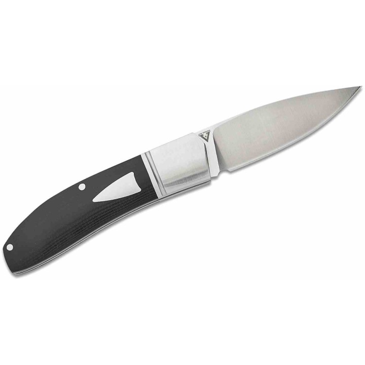 Couteau Begg Knives Traditional Large Slipjoint Lame Acier 14C28N Drop Point Manche Black G10 BG037 - Livraison Gratuite