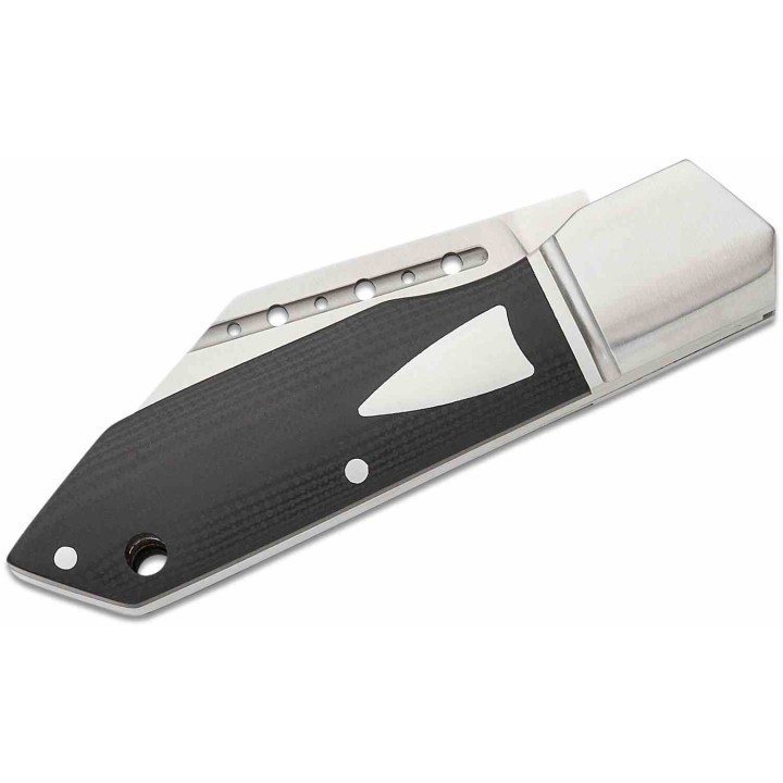 Couteau Begg Knives Traditional Large Slipjoint Lame Acier 14C28N Tanto Reverse Manche Black G10 BG036 - Livraison Gratuite