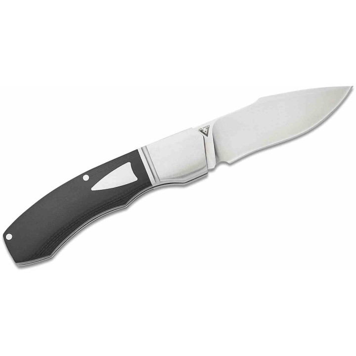Couteau Begg Knives Traditional Large Slipjoint Lame Acier 14C28N Recurve Manche Black G10 BG038 - Livraison Gratuite