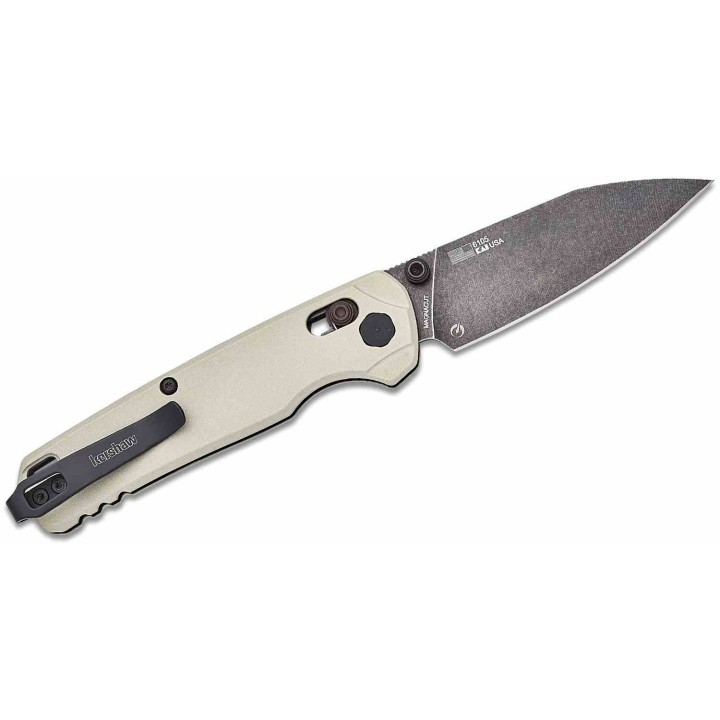 Couteau Kershaw Bel Air Cerakote Lame Acier CPM-MagnaCut BLK Manche 6061-T6 IKBS Clip Made USA KS6105 - Livraison Gratuite