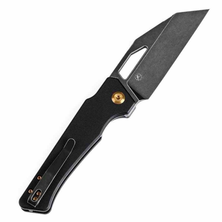 Couteau KANSEPT Egress Black Manche G10 Lame Acier 14C28N Tanto Reverse BLK Linerlock Clip KT1033A1 - Livraison Gratuite