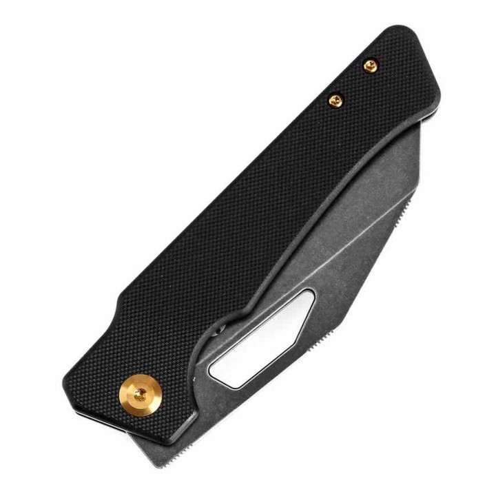 Couteau KANSEPT Egress Black Manche G10 Lame Acier 14C28N Tanto Reverse BLK Linerlock Clip KT1033A1 - Livraison Gratuite