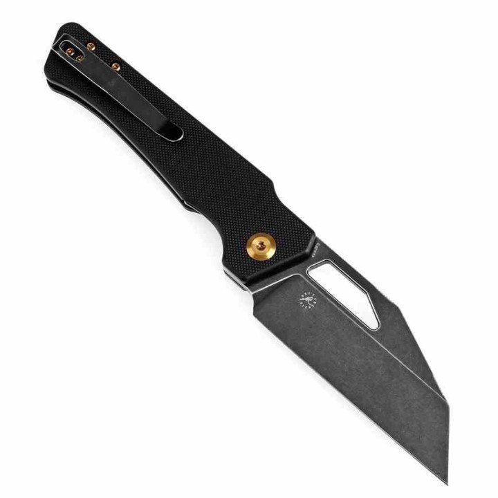 Couteau KANSEPT Egress Black Manche G10 Lame Acier 14C28N Tanto Reverse BLK Linerlock Clip KT1033A1 - Livraison Gratuite