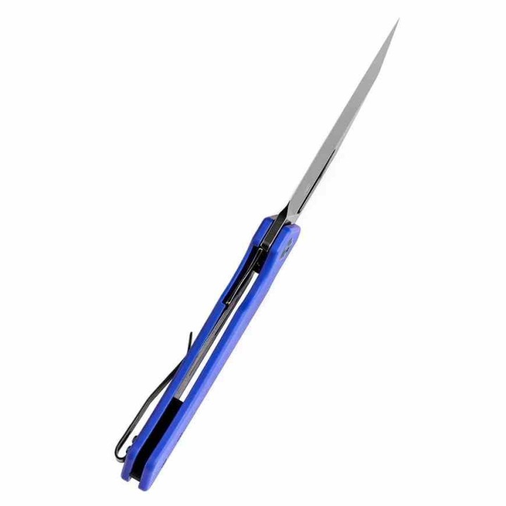 Couteau KANSEPT Egress Blue Manche G10 Lame Acier 14C28N Tanto Reverse BLK Linerlock Clip KT1033A2 - Livraison Gratuite