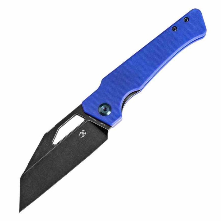 Couteau KANSEPT Egress Blue Manche G10 Lame Acier 14C28N Tanto Reverse BLK Linerlock Clip KT1033A2 - Livraison Gratuite