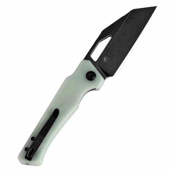 Couteau KANSEPT Egress Jade Manche G10 Lame Acier 14C28N Tanto Reverse BLK Linerlock Clip KT1033A6 - Livraison Gratuite