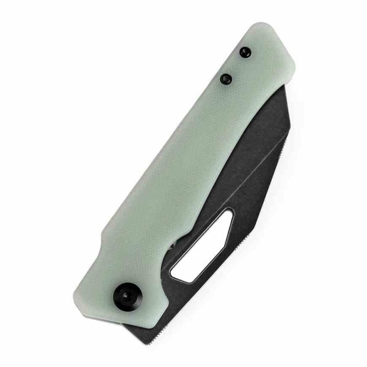 Couteau KANSEPT Egress Jade Manche G10 Lame Acier 14C28N Tanto Reverse BLK Linerlock Clip KT1033A6 - Livraison Gratuite