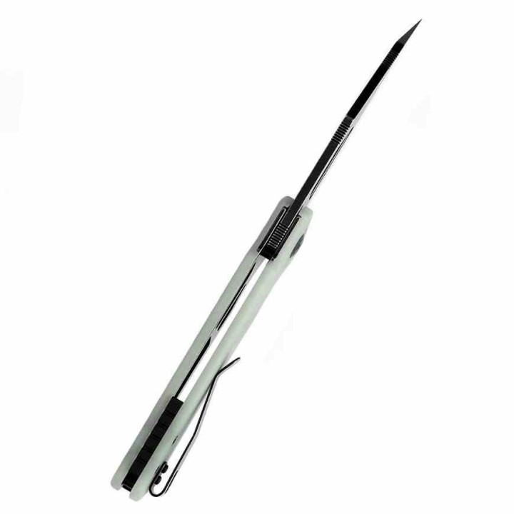 Couteau KANSEPT Egress Jade Manche G10 Lame Acier 14C28N Tanto Reverse BLK Linerlock Clip KT1033A6 - Livraison Gratuite