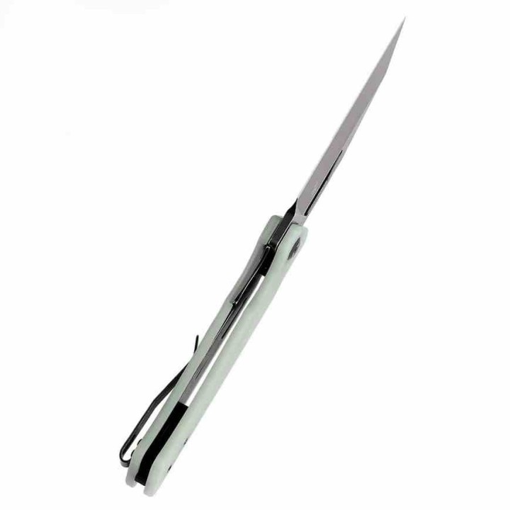 Couteau KANSEPT Egress Jade Manche G10 Lame Acier 14C28N Tanto Reverse BLK Linerlock Clip KT1033A6 - Livraison Gratuite