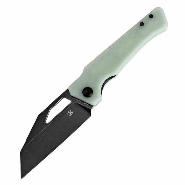 Couteau KANSEPT Egress Jade Manche G10 Lame Acier 14C28N Tanto Reverse BLK Linerlock Clip KT1033A6 - Livraison Gratuite