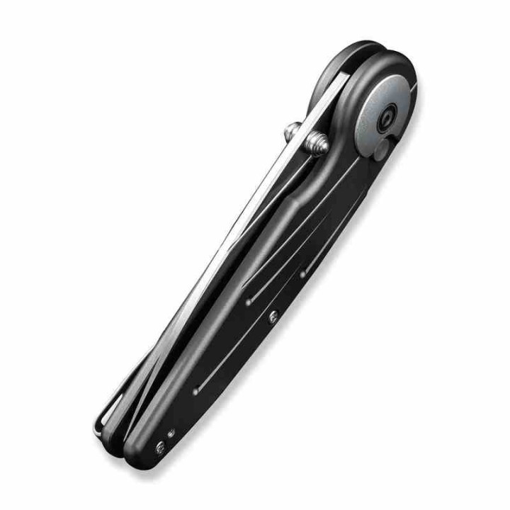 Couteau CIVIVI Starflare Gray Manche Alu Lame Wharncliffe Acier Nitro-V Satin IKBS Button Lock CIVC230522 - Livraison Gratuite