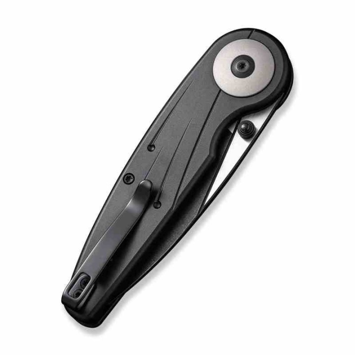 Couteau CIVIVI Starflare Black Manche Alu Lame Wharncliffe Acier Nitro-V Blk IKBS Button Lock CIVC230521 - Livraison Gratuite